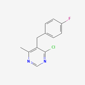 4-Chloro-5-(4-fluorobenzyl)-6-methylpyrimidine