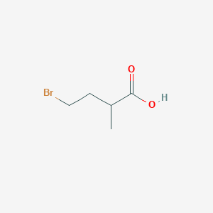 molecular formula C5H9BrO2 B8528743 4-Bromo-2-methyl-butyric acid 