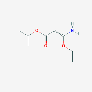 molecular formula C8H15NO3 B8528774 Propan-2-yl 3-amino-3-ethoxyprop-2-enoate CAS No. 50697-88-6