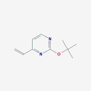 molecular formula C10H14N2O B8528787 2-Tert-butoxy-4-vinylpyrimidine 