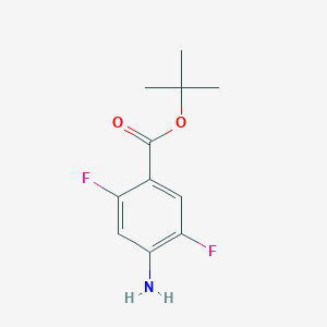 molecular formula C11H13F2NO2 B8528790 Tert-butyl 4-amino-2,5-difluorobenzoate 