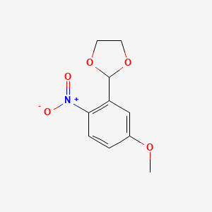molecular formula C10H11NO5 B8528807 2-(5-Methoxy-2-nitrophenyl)-1,3-dioxolane 