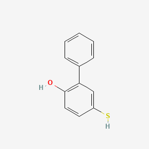 molecular formula C12H10OS B8528825 5-Mercapto-biphenyl-2-ol 