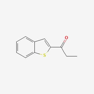 molecular formula C11H10OS B8528829 1-(Benzo[b]thiophen-2-yl)propan-1-one CAS No. 19492-97-8