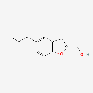 molecular formula C12H14O2 B8528838 (5-Propylbenzofuran-2-yl)methanol 