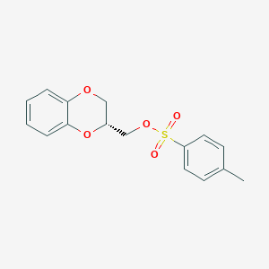 molecular formula C16H16O5S B8528840 (R)-1,4-benzodioxan-2-ylmethyl toluene-4-sulphonate 