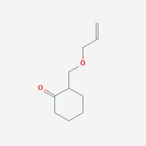molecular formula C10H16O2 B8528914 2-[(Prop-2-en-1-yloxy)methyl]cyclohexanone 
