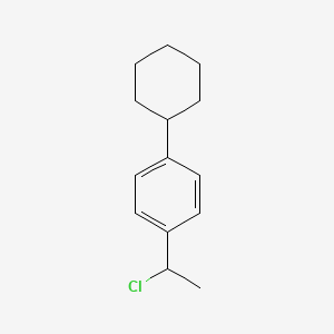 molecular formula C14H19Cl B8528969 alpha-Methyl-para-cyclohexyl-benzyl chloride 