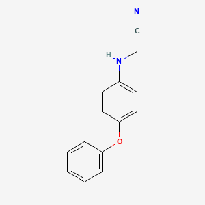 molecular formula C14H12N2O B8528986 (4-Phenoxyanilino)methylcyanide 