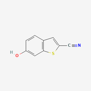 molecular formula C9H5NOS B8529013 6-Hydroxybenzo[b]thiophene-2-carbonitrile 