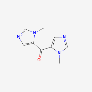 molecular formula C9H10N4O B8529025 Bis(1-methyl-1H-imidazol-5-yl)methanone 