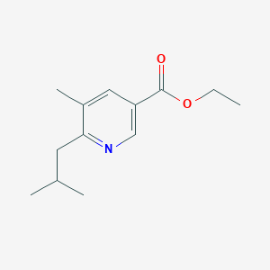 6-Isobutyl-5-methyl-nicotinic acid ethyl ester