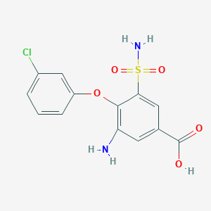 Benzoic acid,3-amino-5-(aminosulfonyl)-4-(3-chlorophenoxy)-