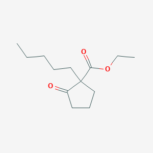 molecular formula C13H22O3 B8529251 Ethyl 2-oxo-1-pentylcyclopentane-1-carboxylate CAS No. 24852-03-7