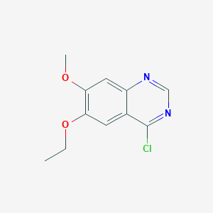 molecular formula C11H11ClN2O2 B8529329 4-Chloro-6-ethoxy-7-methoxyquinazoline 