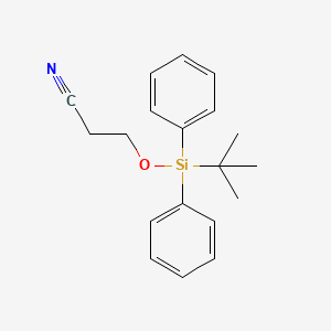 molecular formula C19H23NOSi B8529364 3-(Tert-butyldiphenylsilyloxy)propanenitrile 