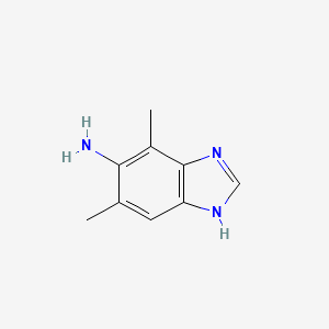 molecular formula C9H11N3 B8529401 4,6-Dimethyl-1H-benzo[d]imidazol-5-amine 