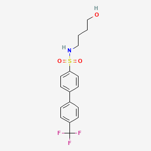 [1,1'-Biphenyl]-4-sulfonamide, N-(4-hydroxybutyl)-4'-(trifluoromethyl)-
