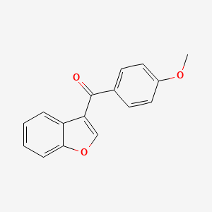 molecular formula C16H12O3 B8529408 3-(4'-Methoxybenzoyl)benzofuran 