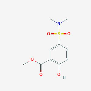 molecular formula C10H13NO5S B8529430 Methyl 5-[(dimethylamino)sulfonyl]-2-hydroxybenzoate 