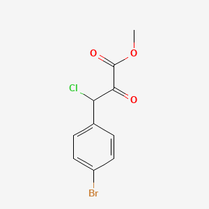 3-(4-Bromo-phenyl)-3-chloro-2-oxo-propionic acid methyl ester