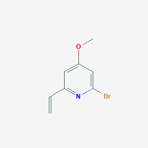 molecular formula C8H8BrNO B8529440 2-Bromo-4-methoxy-6-vinyl-pyridine 