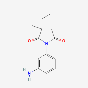 1-(3-Aminophenyl)-3-ethyl-3-methylpyrrolidine-2,5-dione