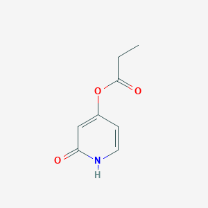 molecular formula C8H9NO3 B8529450 4-Propanoyloxy-2-pyridone 