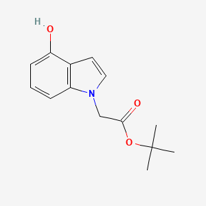 molecular formula C14H17NO3 B8529470 tert-Butyl (4-hydroxy-1H-indol-1-yl)acetate CAS No. 820960-05-2