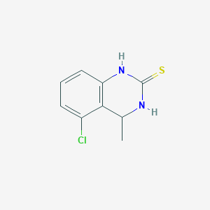 molecular formula C9H9ClN2S B8529483 5-Chloro-4-methyl-3,4-dihydro-1H-quinazoline-2-thione 