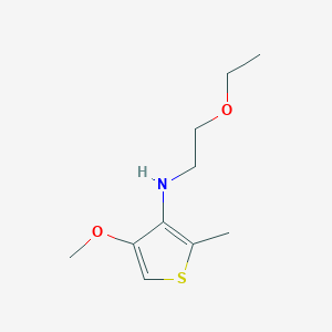 molecular formula C10H17NO2S B8529497 N-(2-Ethoxyethyl)-4-methoxy-2-methylthiophen-3-amine CAS No. 87685-18-5