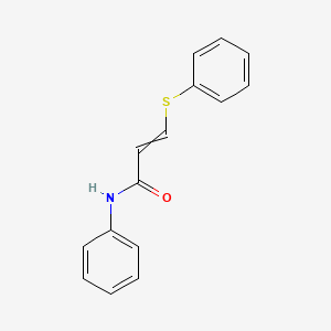 molecular formula C15H13NOS B8529503 N-phenyl-3-(phenylthio)acrylamide 