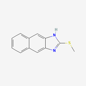 molecular formula C12H10N2S B8529509 2-(methylthio)-1H-naphtho[2,3-d]imidazole 