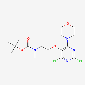 [2-(2,4-Dichloro-6-morpholin-4-yl-pyrimidin-5-yloxy)-ethyl]-methyl-carbamic acid tert-butyl ester