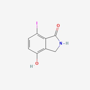 molecular formula C8H6INO2 B8529523 4-Hydroxy-7-iodoisoindolinone 