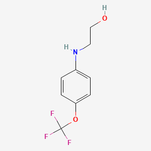 2-(4-Trifluoromethoxyanilino)ethanol