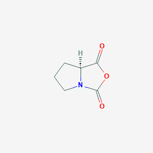 molecular formula C6H7NO3 B8529575 (S)-Tetrahydro-1H,3H-pyrrolo[1,2-c]oxazole-1,3-dione 