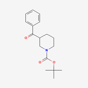 molecular formula C17H23NO3 B8529585 Tert-butyl 3-benzoylpiperidine-1-carboxylate 