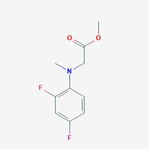 molecular formula C10H11F2NO2 B8529590 [(2,4-Difluoro-phenyl)-methyl-amino]-acetic acid methyl ester 