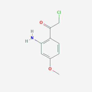 molecular formula C9H10ClNO2 B8529617 1-(2-Amino-4-methoxyphenyl)-2-chloroethanone CAS No. 64605-24-9