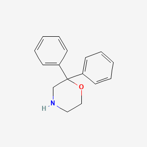 molecular formula C16H17NO B8529625 2,2-Diphenylmorpholine 