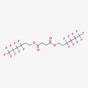 molecular formula C16H12F18O4 B8529680 Bis(3,3,4,4,5,5,6,6,6-nonafluorohexyl) butanedioate CAS No. 508194-70-5