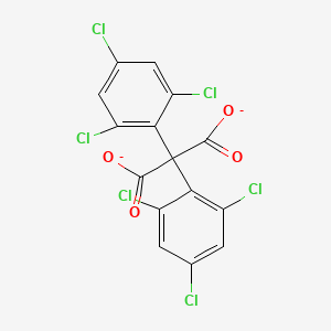 molecular formula C15H4Cl6O4-2 B8529750 Di-(2,4,6-trichlorophenyl)malonate 