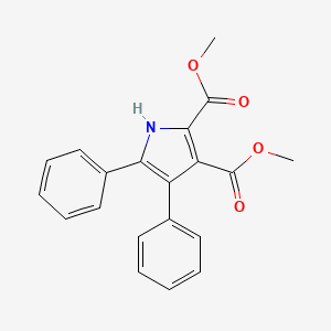 molecular formula C20H17NO4 B8529775 1H-Pyrrole-2,3-dicarboxylic acid, 4,5-diphenyl-, dimethyl ester CAS No. 65477-49-8