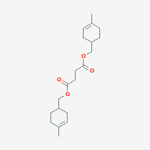 molecular formula C20H30O4 B8529806 Bis[(4-methylcyclohex-3-en-1-yl)methyl] butanedioate CAS No. 744910-51-8