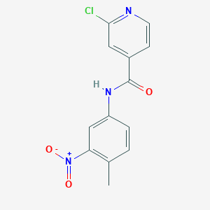 molecular formula C13H10ClN3O3 B8529854 2-chloro-N-(4-methyl-3-nitrophenyl)pyridine-4-carboxamide 