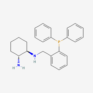 molecular formula C25H29N2P B8529856 (1R,2R)-N1-(2-(Diphenylphosphino)benzyl)cyclohexane-1,2-diamine 