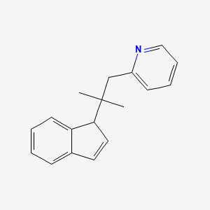 molecular formula C18H19N B8529907 2-[2-(1H-inden-1-yl)-2-methylpropyl]pyridine CAS No. 667918-34-5