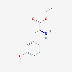 molecular formula C12H17NO3 B8529930 ethyl (2S)-2-amino-3-(3-methoxyphenyl)propanoate 