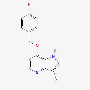7-[(4-Fluorophenyl)methoxy]-2,3-dimethyl-1H-pyrrolo[3,2-b]pyridine